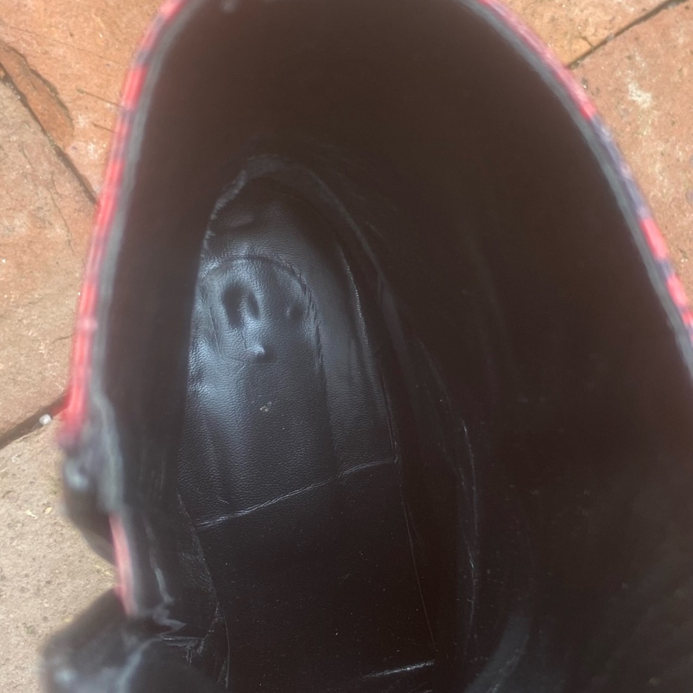 Cavalli Class By Roberto Cavalli Red Python Bootie - image 6